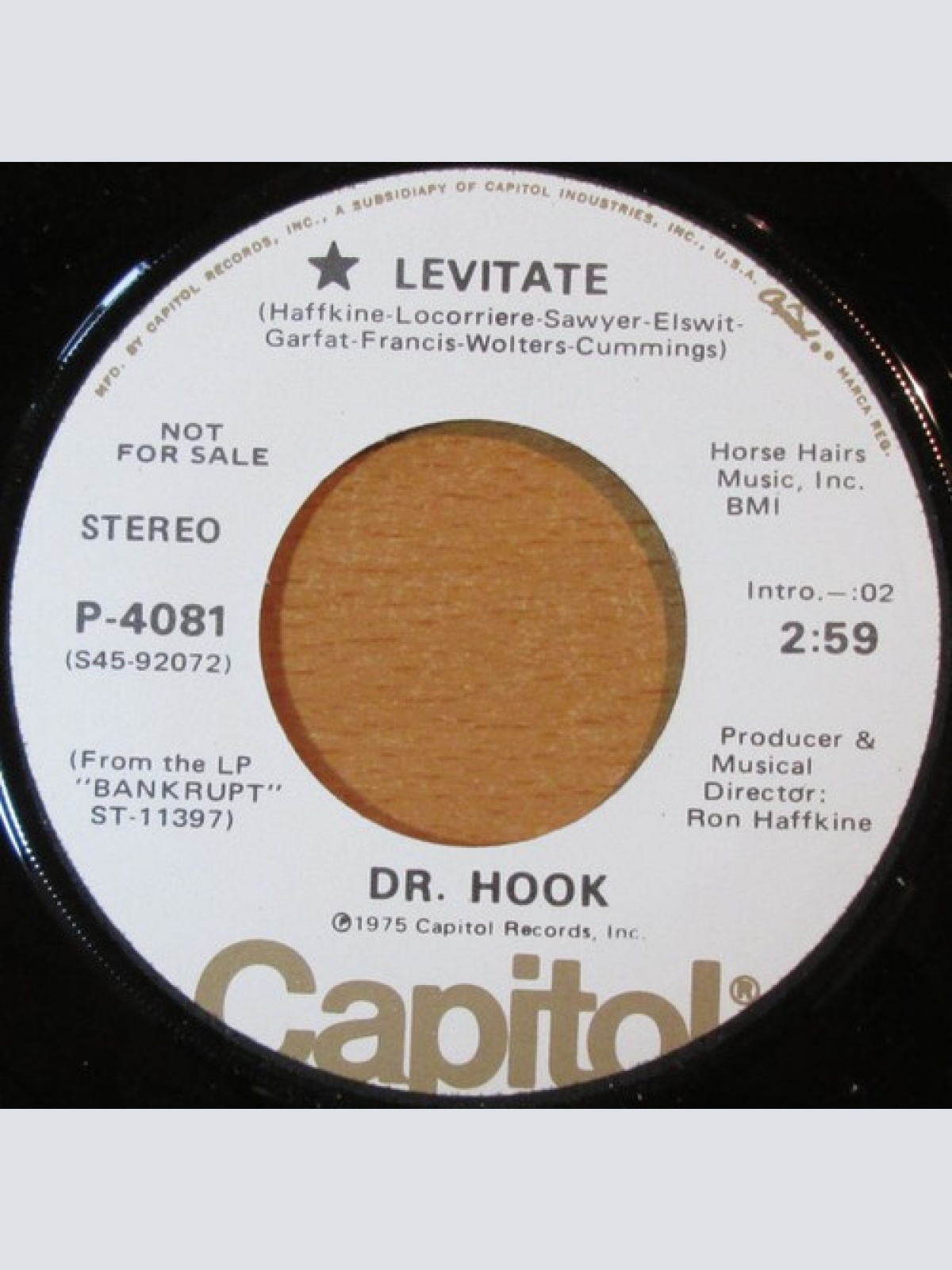 7", Promo Dr. Hook - Levitate