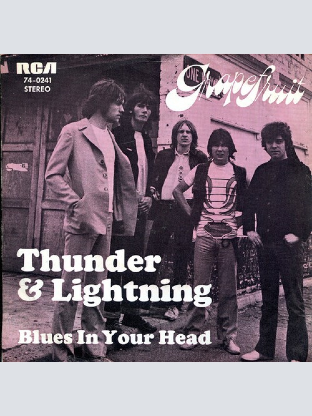 7", Single Grapefruit - Thunder & Lightning