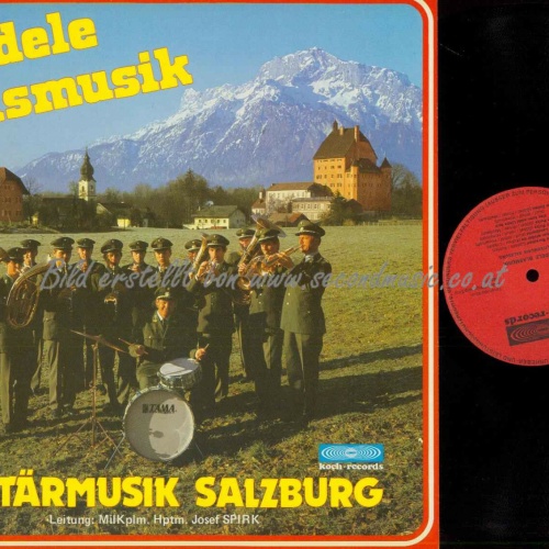 LP--Fidele Blasmusik -- Militärmusik Salzburg  / NM