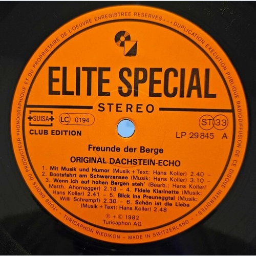 LP, Album, Club Original Dachstein Echo - Freunde Der Berge