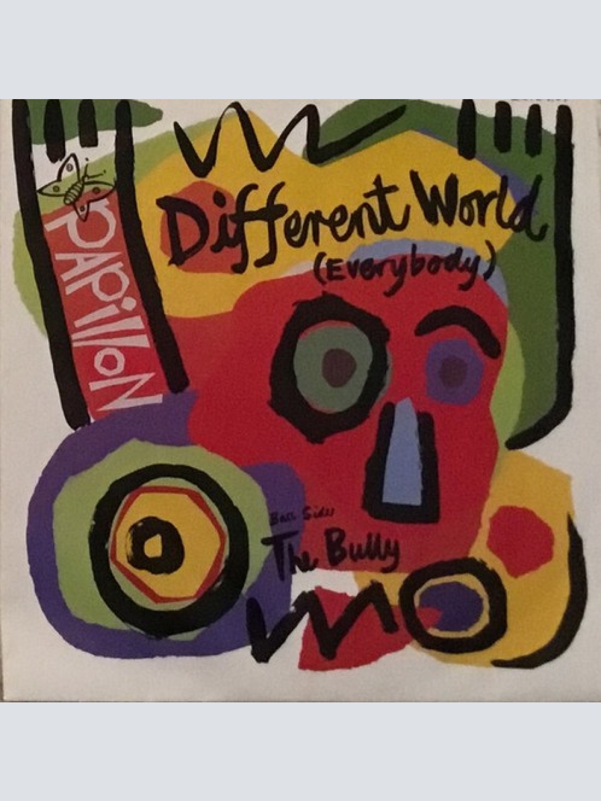 7", Single Papillon (2) - Different World (Everybody)