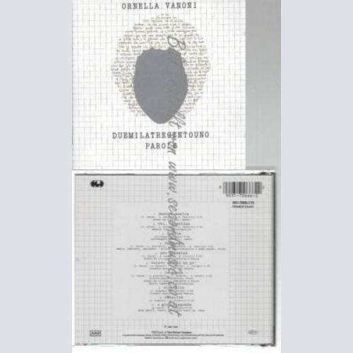 CD--ORNELLA VANONI--DUEMILATRECENTOUNO PAROLE