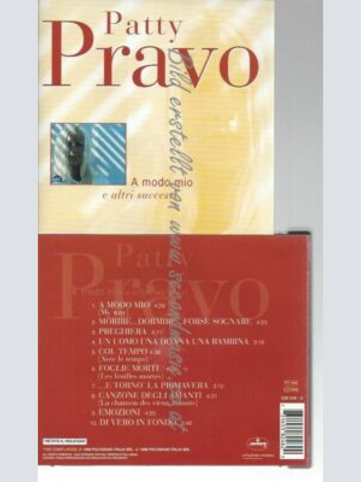 CD--PATTY PRAVO | --A MODO MIO
