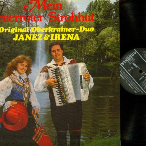 LP--Das Original Oberkrainer Duo Janez & Irena – Mein Feuerroter Strohhut  //NM