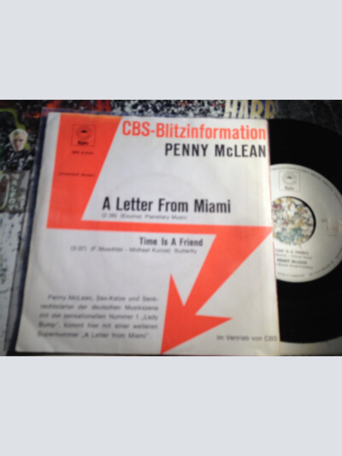 7", Single, Promo Penny McLean - A Letter From Miami