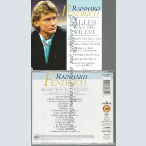 CD--Alles Was du Willst    Rainhard Fendrich