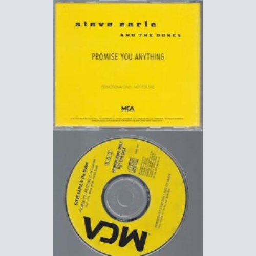 CD - Steve Earle & The Dukes  Promise You Anything / Promo