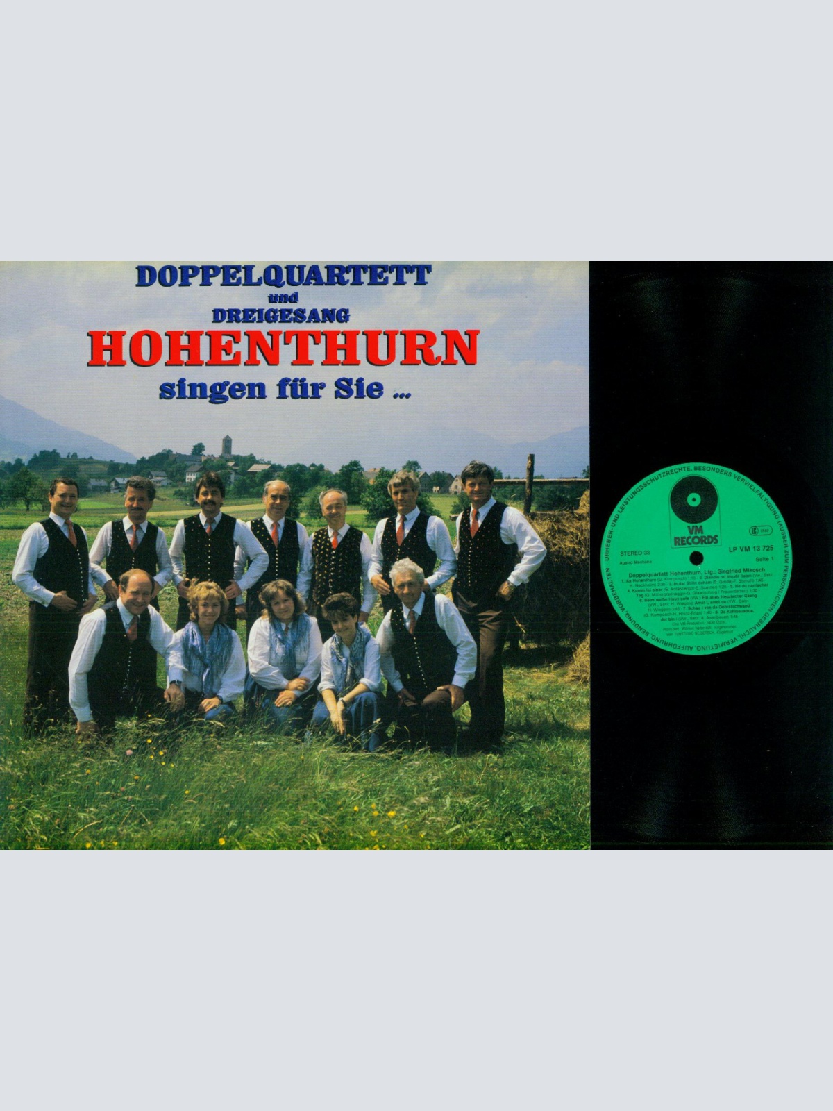 LP--Doppelquartett Hohenthurn  singen für sie    / NM