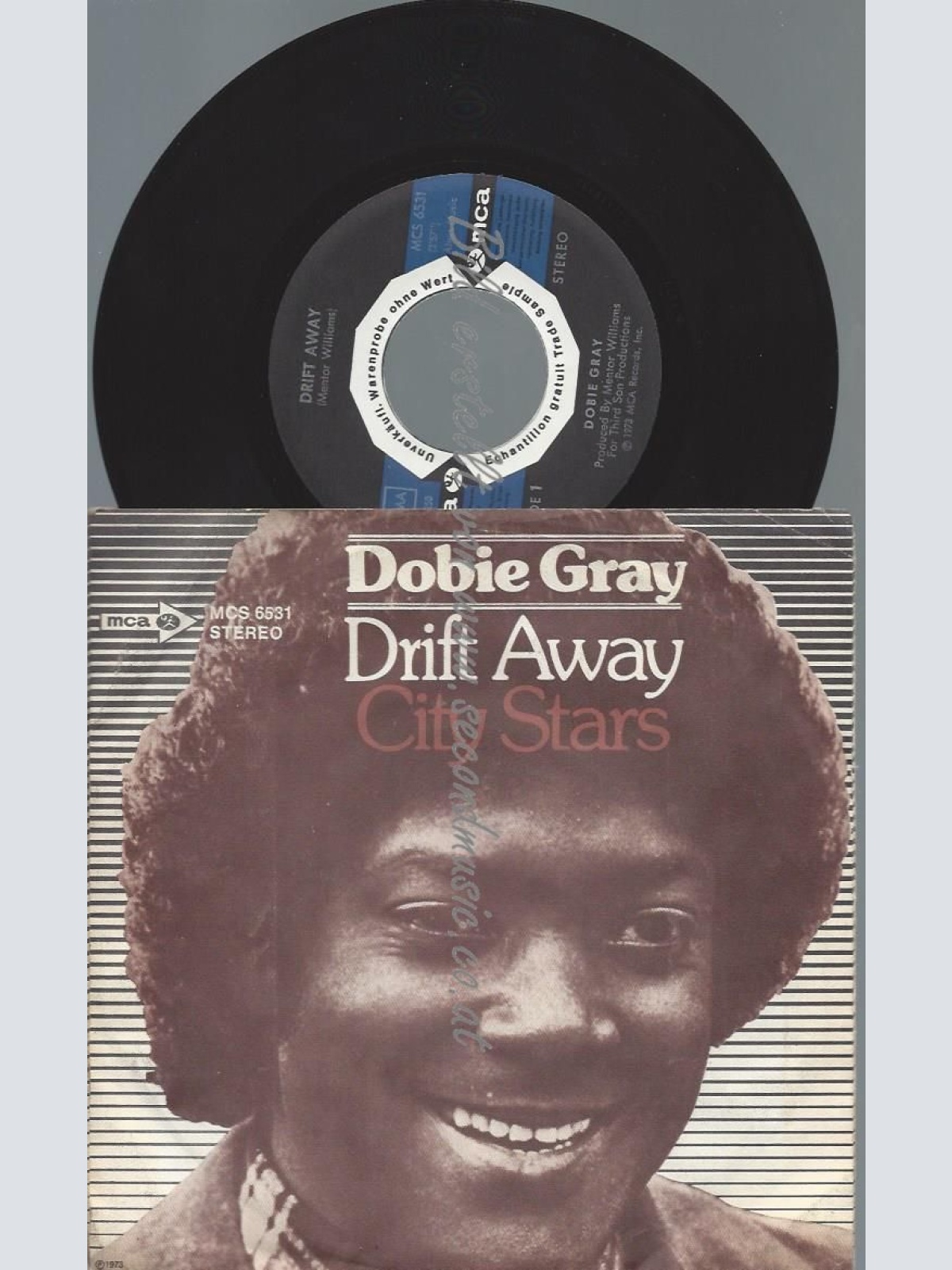 7"   Dobie Gray  Drift Away //PROMO