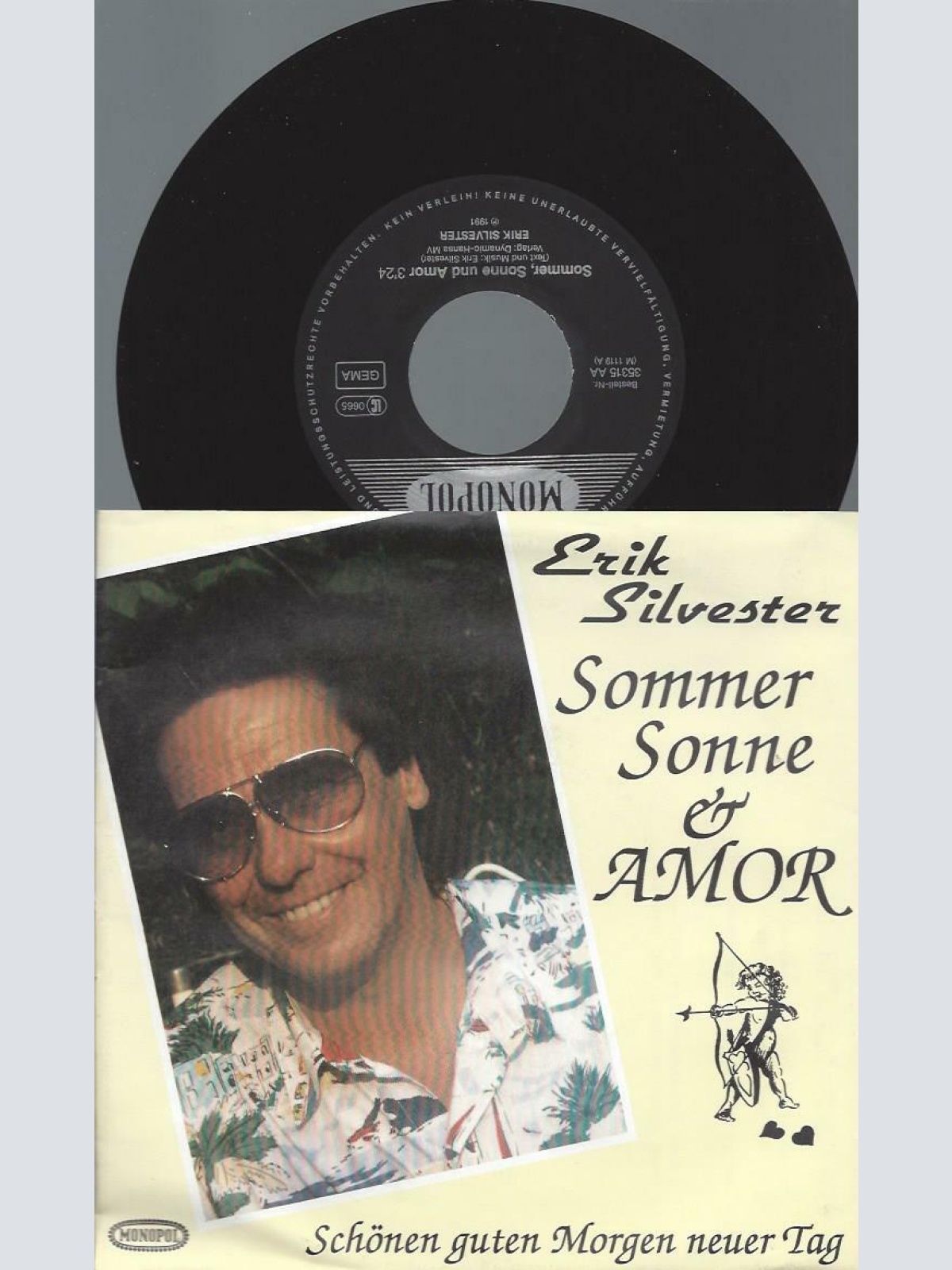 7" Erik Silvester – Sommer Sonne & Amor + Beilage