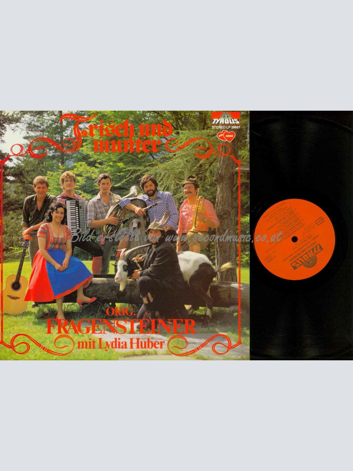 LP--Orig. Fragensteiner --  Frisch und Munter   // NM