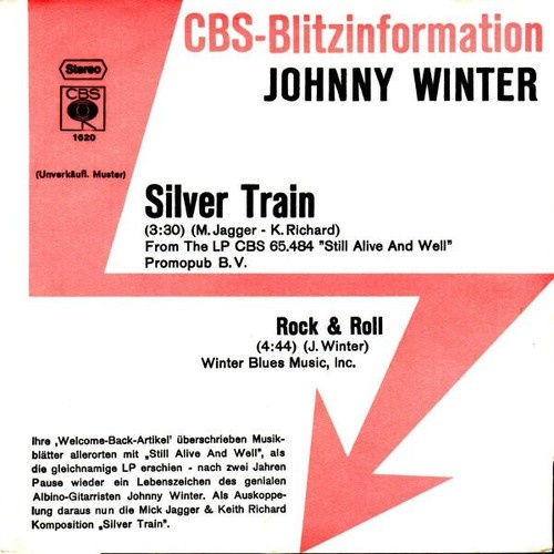 7", Single, Promo Johnny Winter - Silver Train