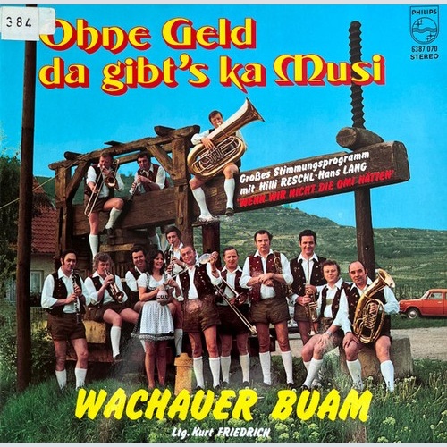 LP, Album Wachauer Buam* Ltg. Kurt Friedrich - Ohne Geld Da Gibt's Ka Musi