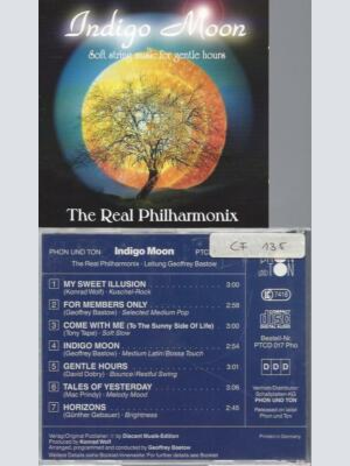 CD --Indigo Moon The Real Philharmonx