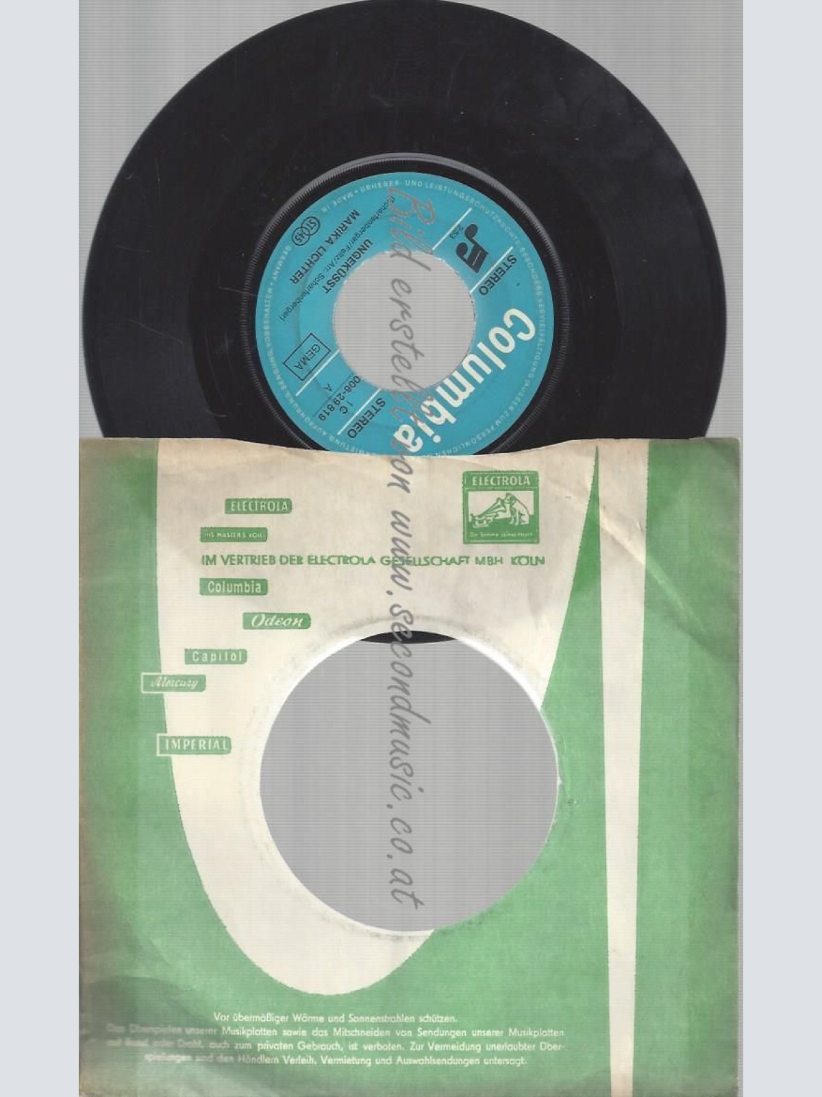 7"   Marika Lichter  Ungeküßt / Männer Sind So