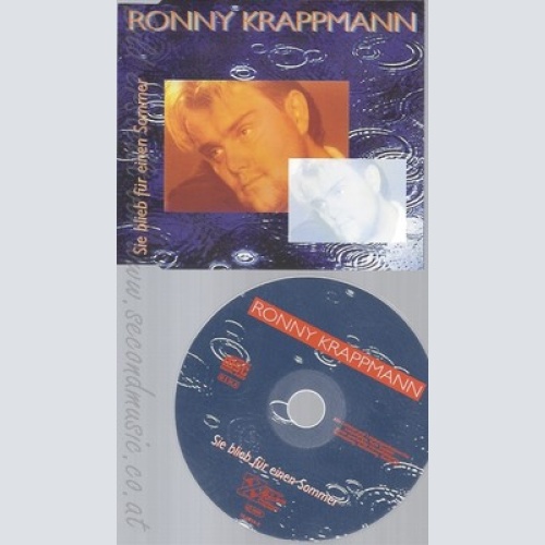 MAXI CD--RONNY KRAPPMANN -- - SINGLE -- SIE BLIEB FUER EINEN SOMMER