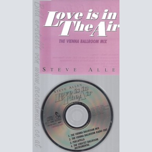 MAXI CD--STEVE ALLEN--LOVE IS IN THE AIR--THE VIENNA BALLROOM MIX