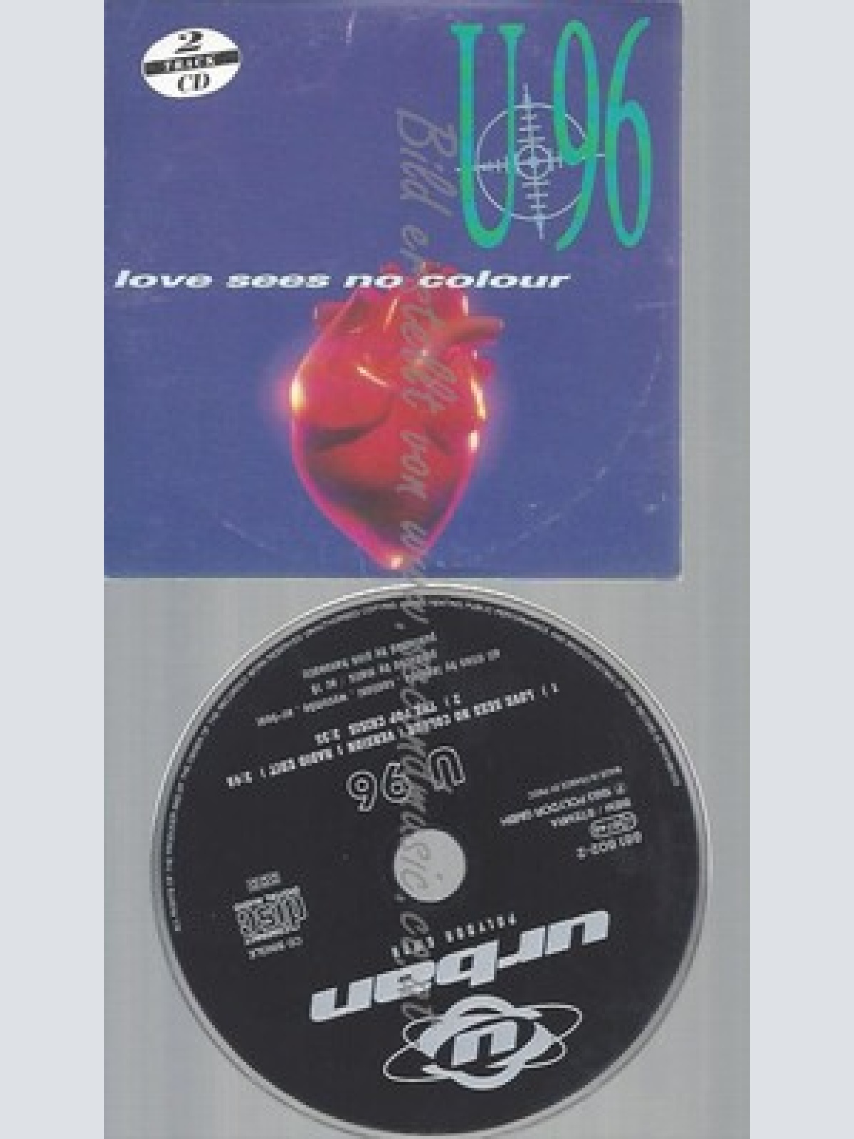 CD--U96 -- --LOVE SEES NO CLOUR--2 TRACKS, 1993-