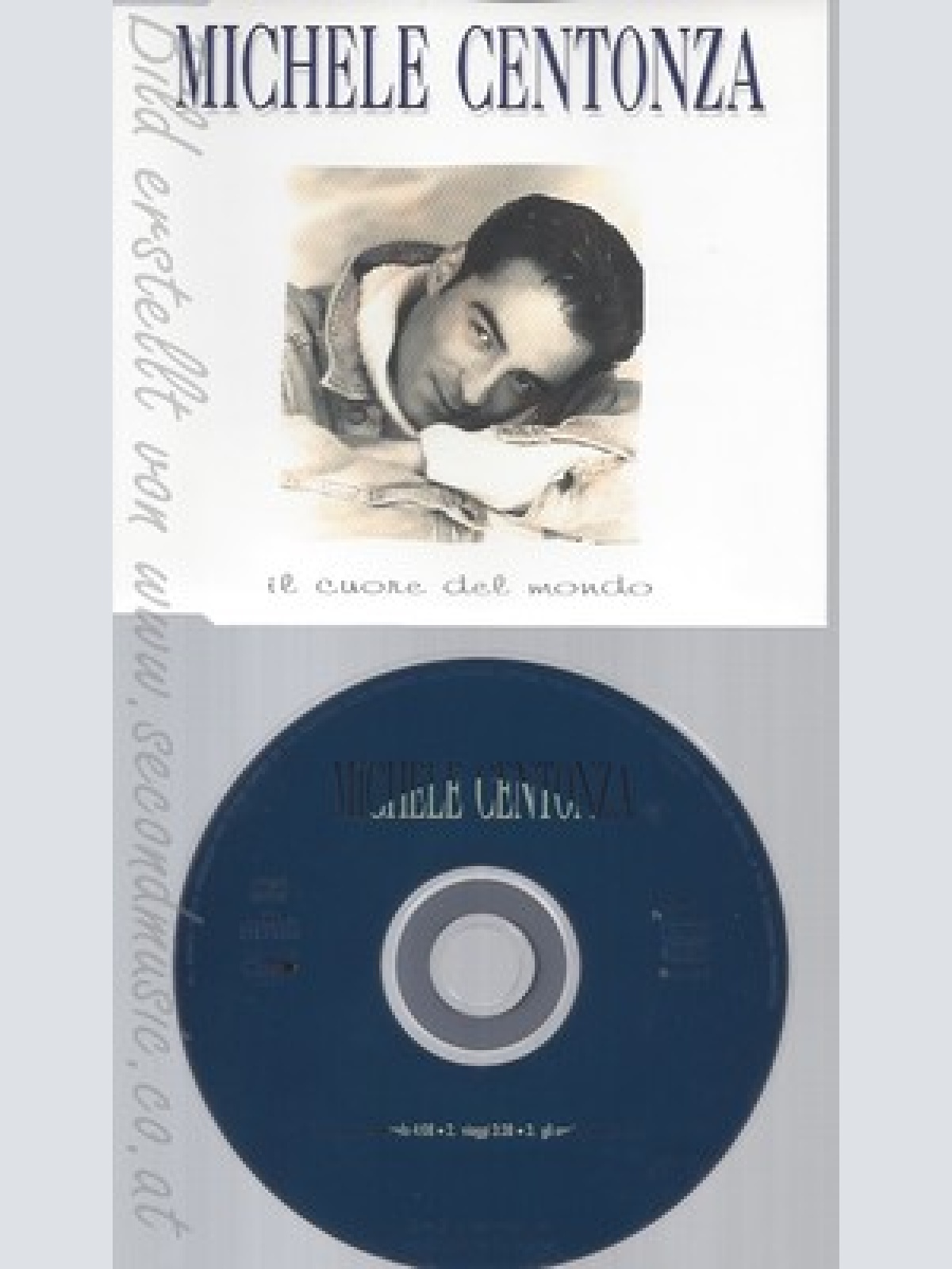 MAXI CD--MICHELE CENTONZA - SINGLE -- IL CUORE DEL MONDO -3 TRACKS, -