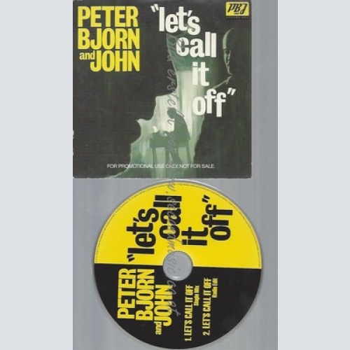CD--CARDSLEEVE-PETER BJORN AND JOHN--LET'S CALL IT OFF--PROMO