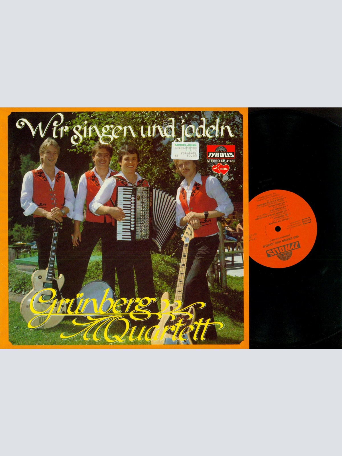 LP-- Grünberg Quartett -- Wir singen und jodeln -- NM