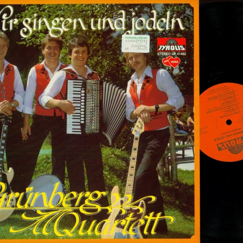 LP-- Grünberg Quartett -- Wir singen und jodeln -- NM
