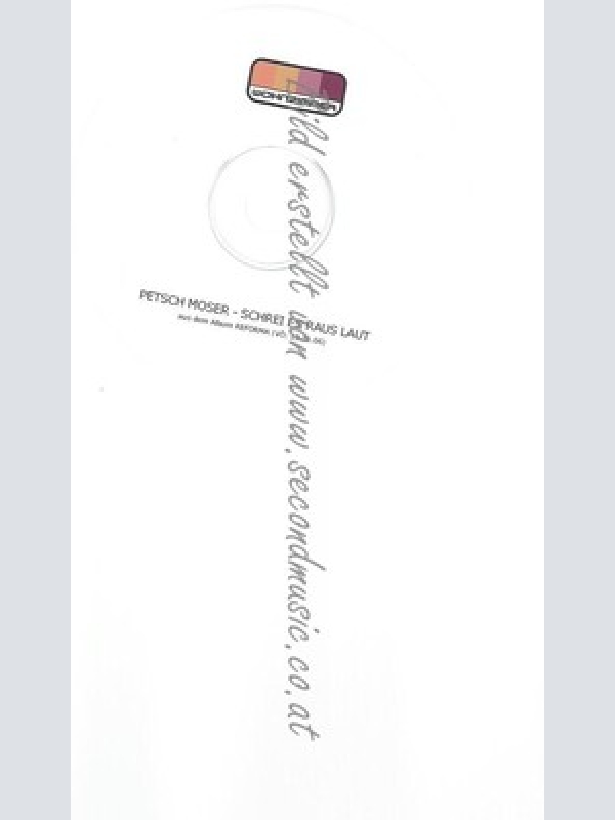 PROMO CD--PETSCH  MOSER --SCHREI ES RAUS LAUT  -- 2TR