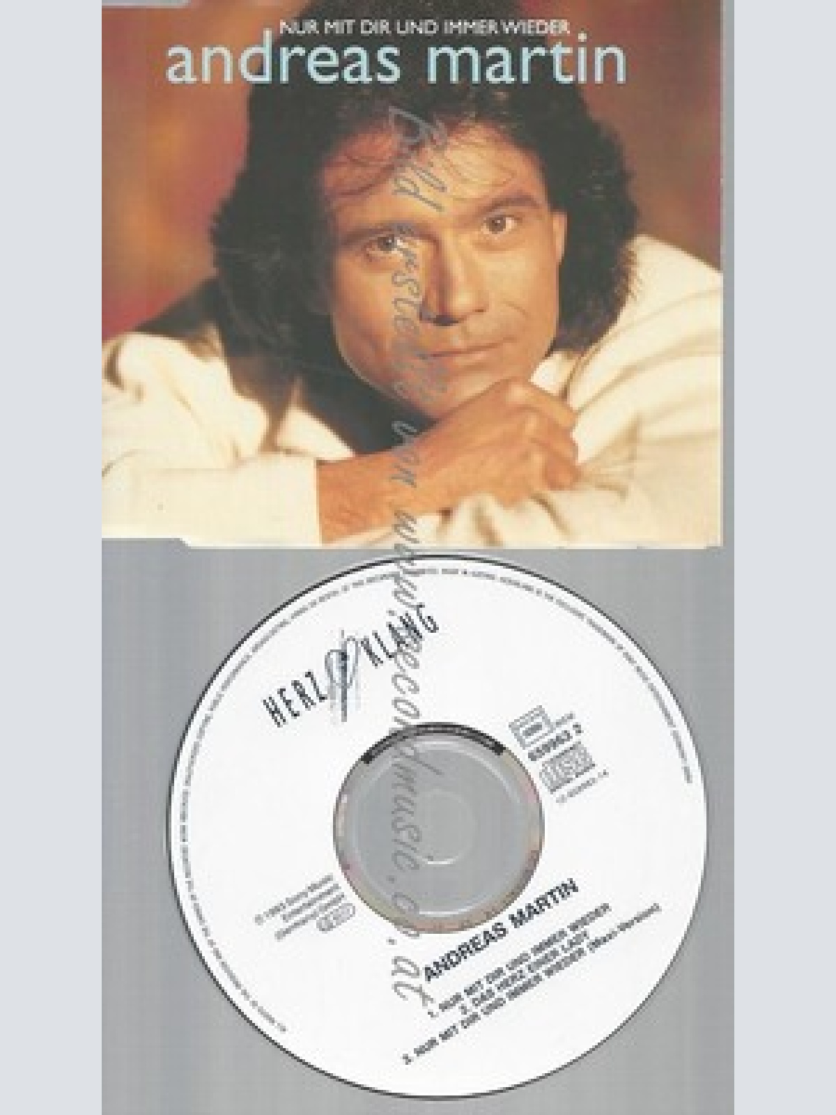 CD--ANDREAS MARTIN --NUR MIT DIR UND IMMER WIEDER  ----1993, INCL. MAXI--