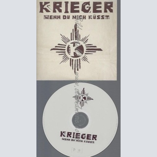 PROMO CD--KRIEGER--WENN DU MICH KÜSST--1TR