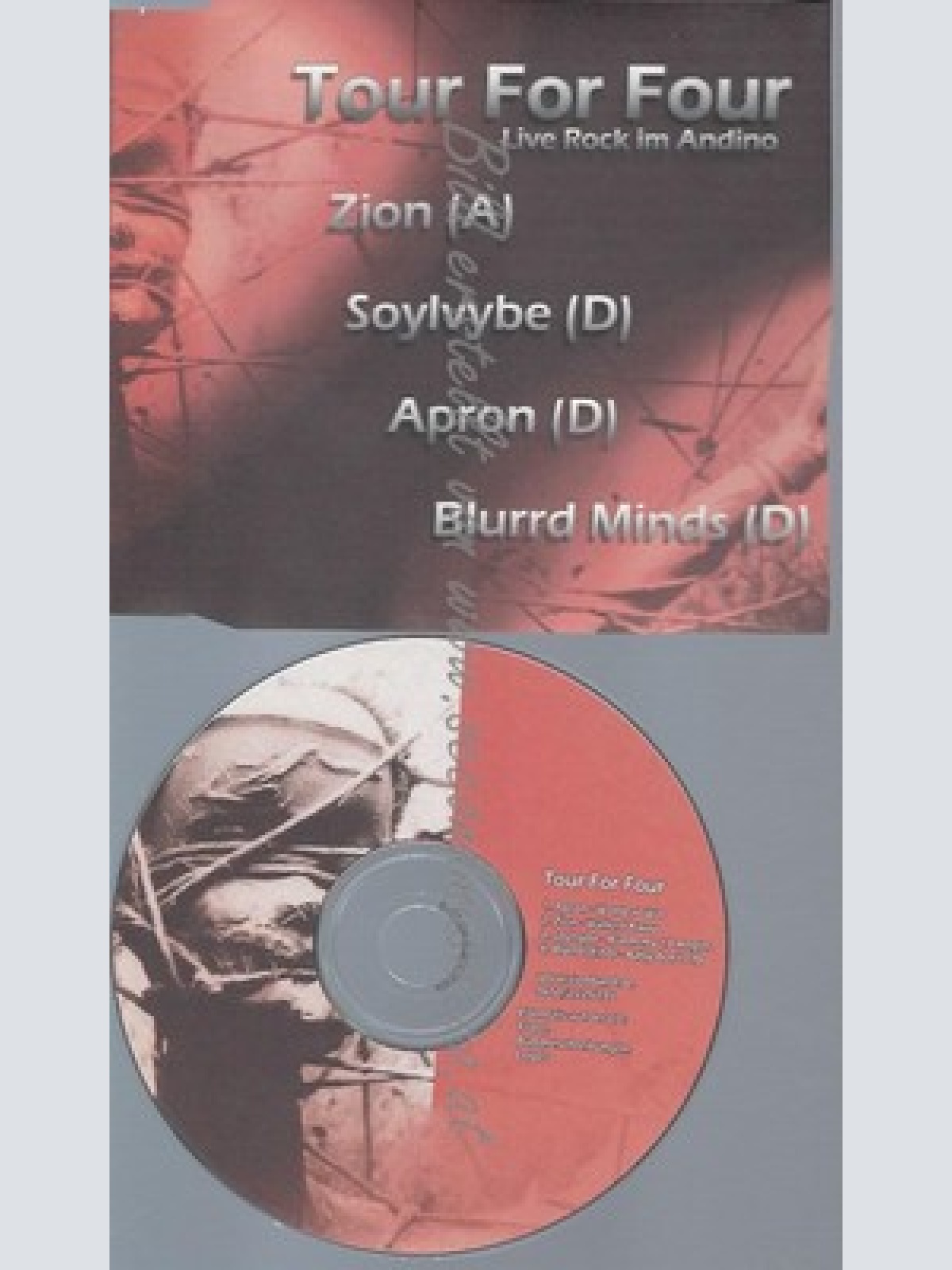 PROMO CD--TOUR FOR FOUR --APRON --ZION --SOLVYBE--BLURD MINDS-- 4TR