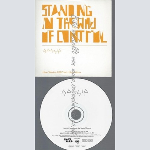 PROMO CD--GOSSIP--STANDING IN THE WAY OF CONTROL-8TR