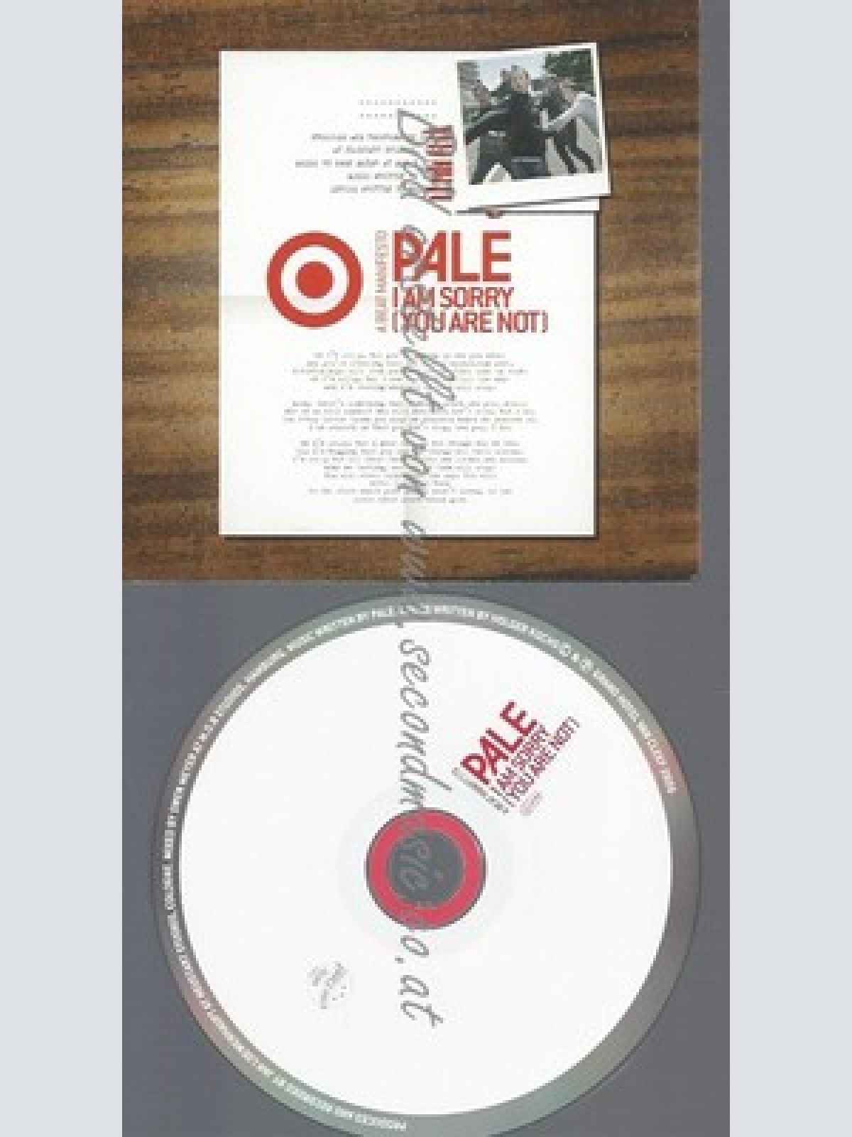 PROMO CD--PALE--I AM SORRY