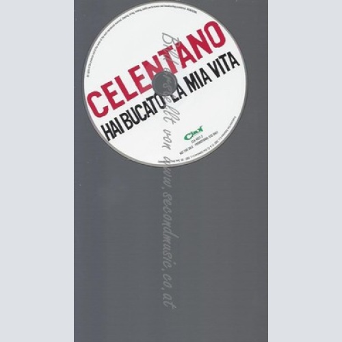PROMO CD--ADRIANO CELENTANO --HAI BUCATO LA MIA VITA --