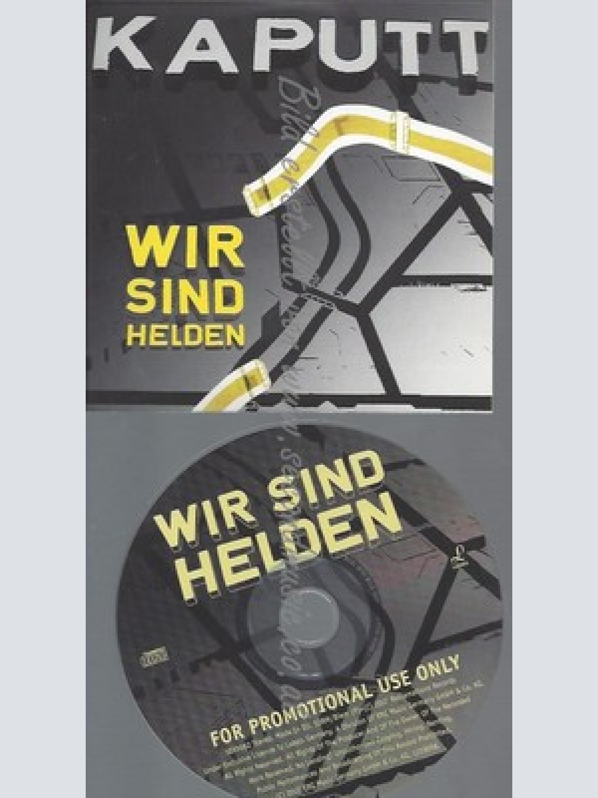 PROMO CD--WIR SIND HELDEN--KAPUTT--1TR