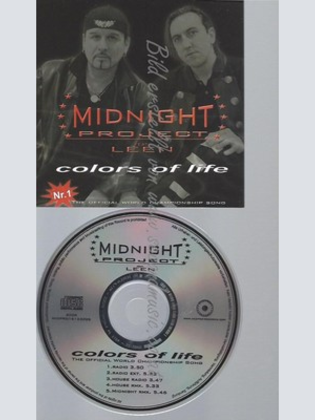 PROMO CD--MIDNIGHT PROJECT FEAT LEEN --COLORS OF LIFE --5TR