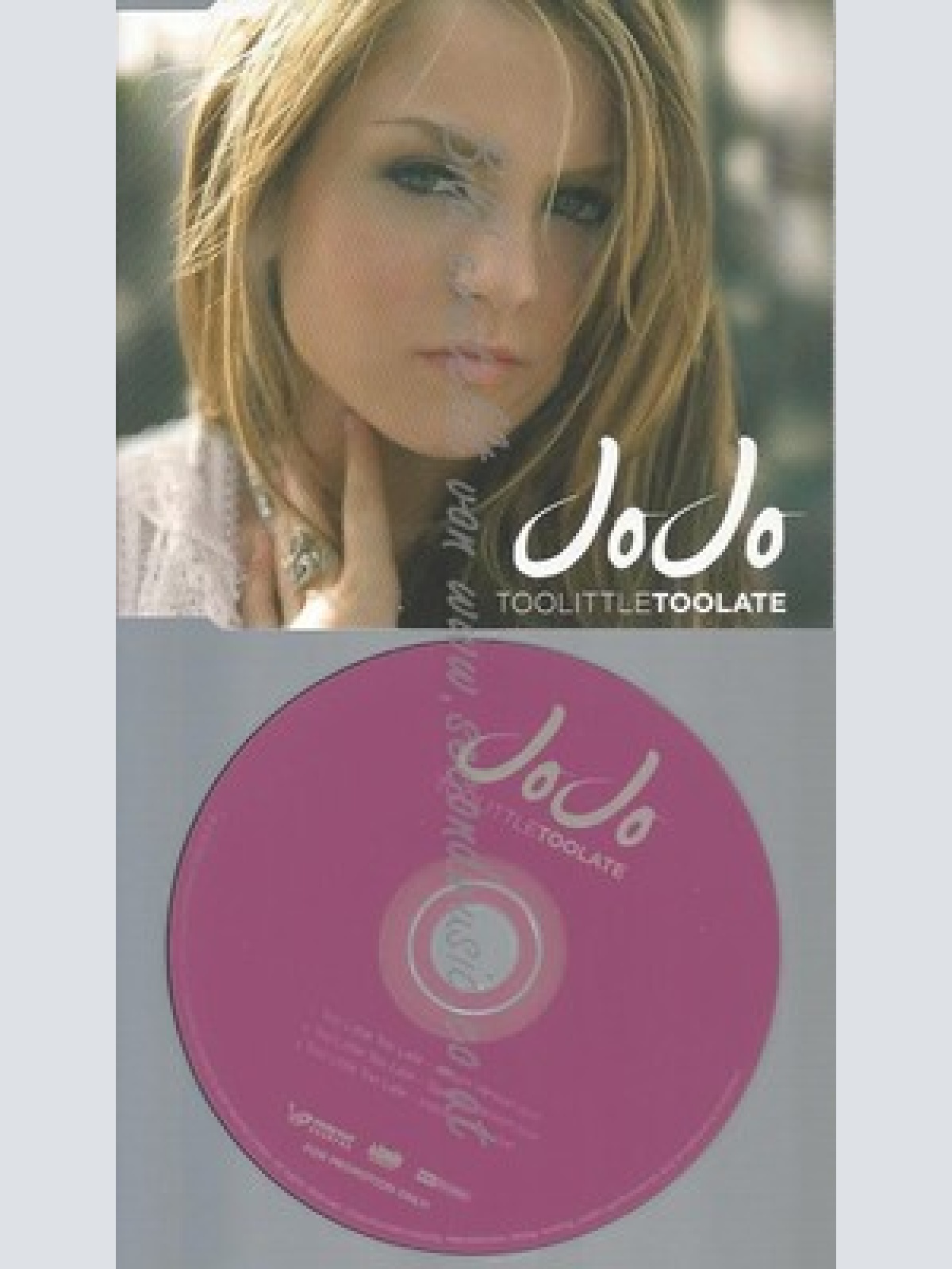 PROMO CD--JO JO--TOO LITTLR TOO LATE --3 TR