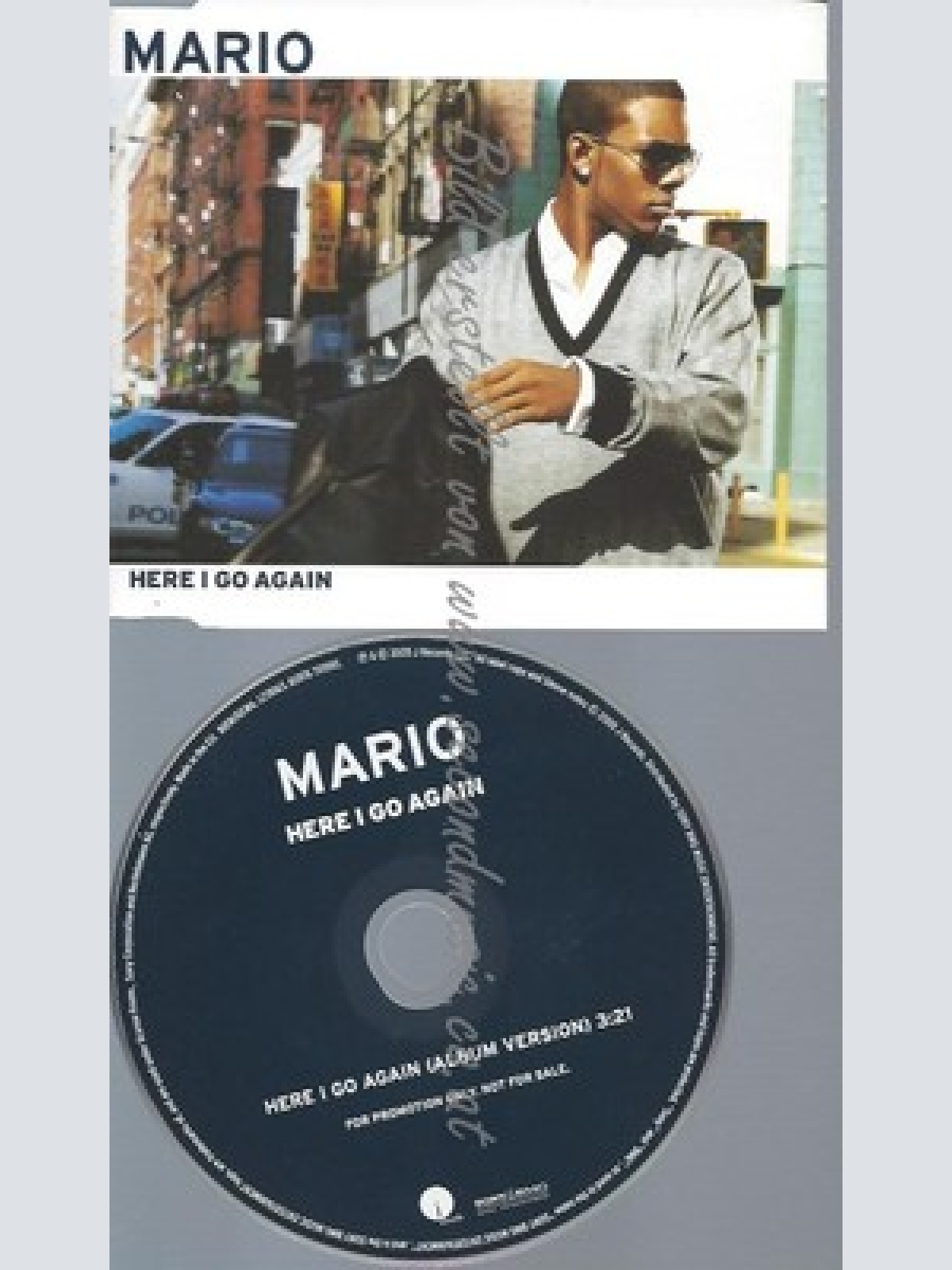 PROMO CD--MARIO --HERE I GO AGAIN --1TR