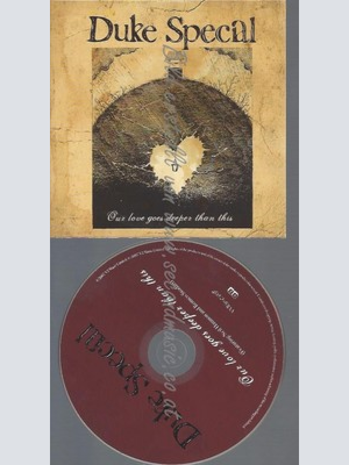 PROMO CD--DUKE SPECIAL--OUR LOVE GOES DEEPER THAN THIS--1TR