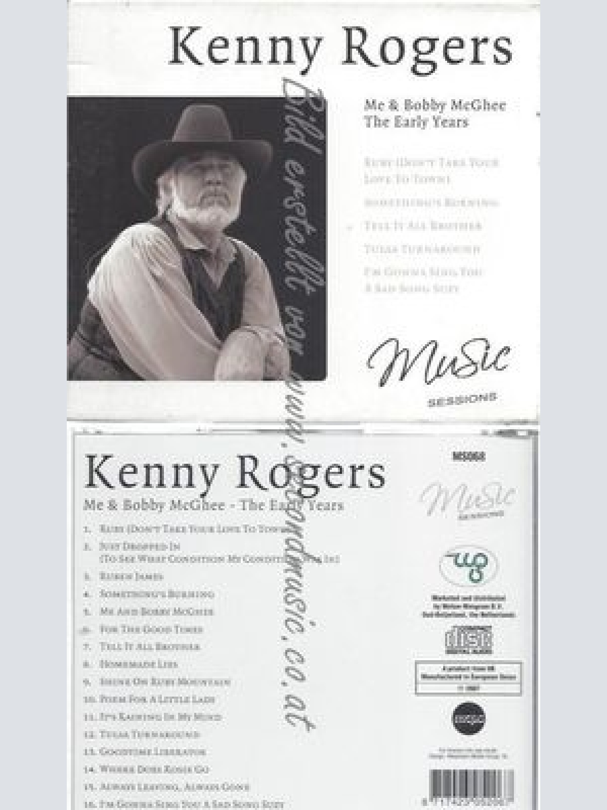 CD--KENNY ROGERS --ME & BOBBY MCGHEE