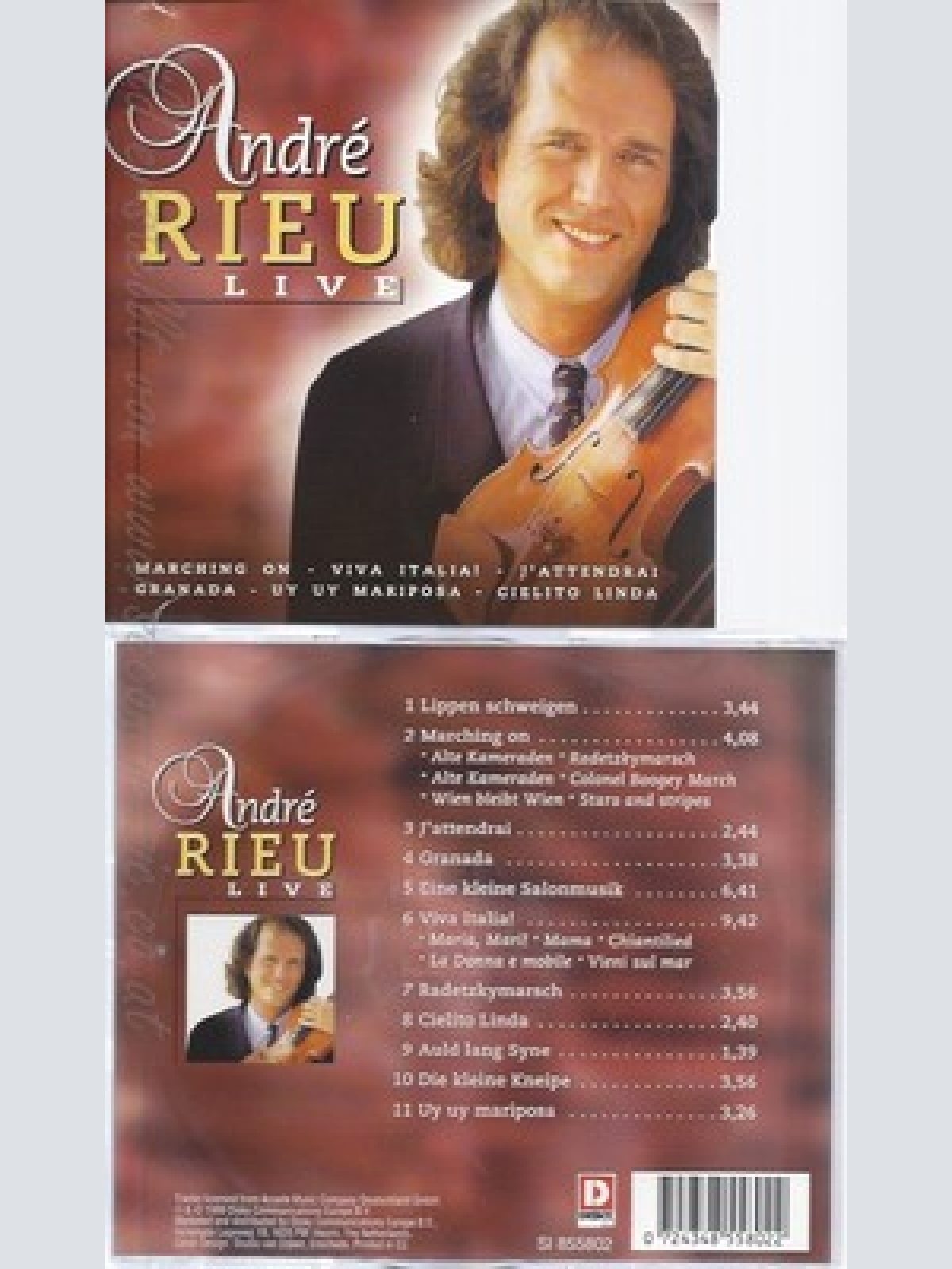 CD--ANDRE RIEU -- -- LIVE IN CONCERT