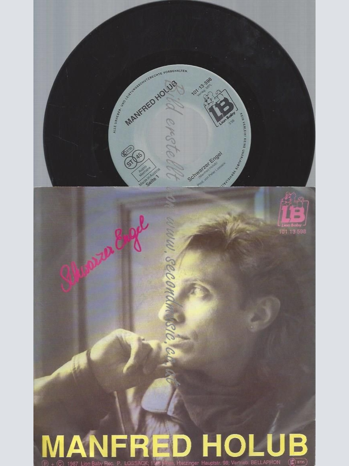 7"   Manfred Holub  Schwarzer Engel