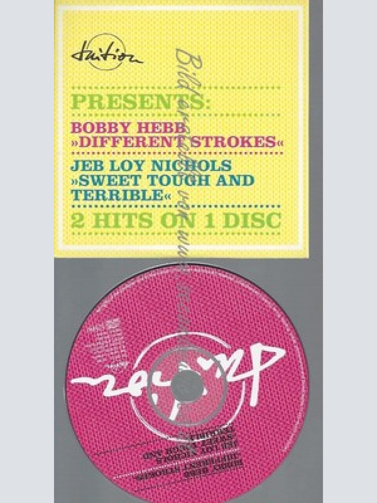 PROMO CD--BOBBY HEBB--DIFFERENT STROKES--JEB LOY NICHOLAS--2TR