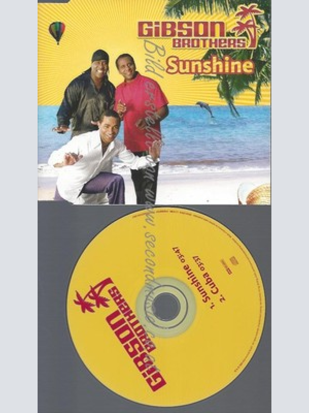 PROMO CD--GIBSON BROTHERS-- SUNSHINE--2TR