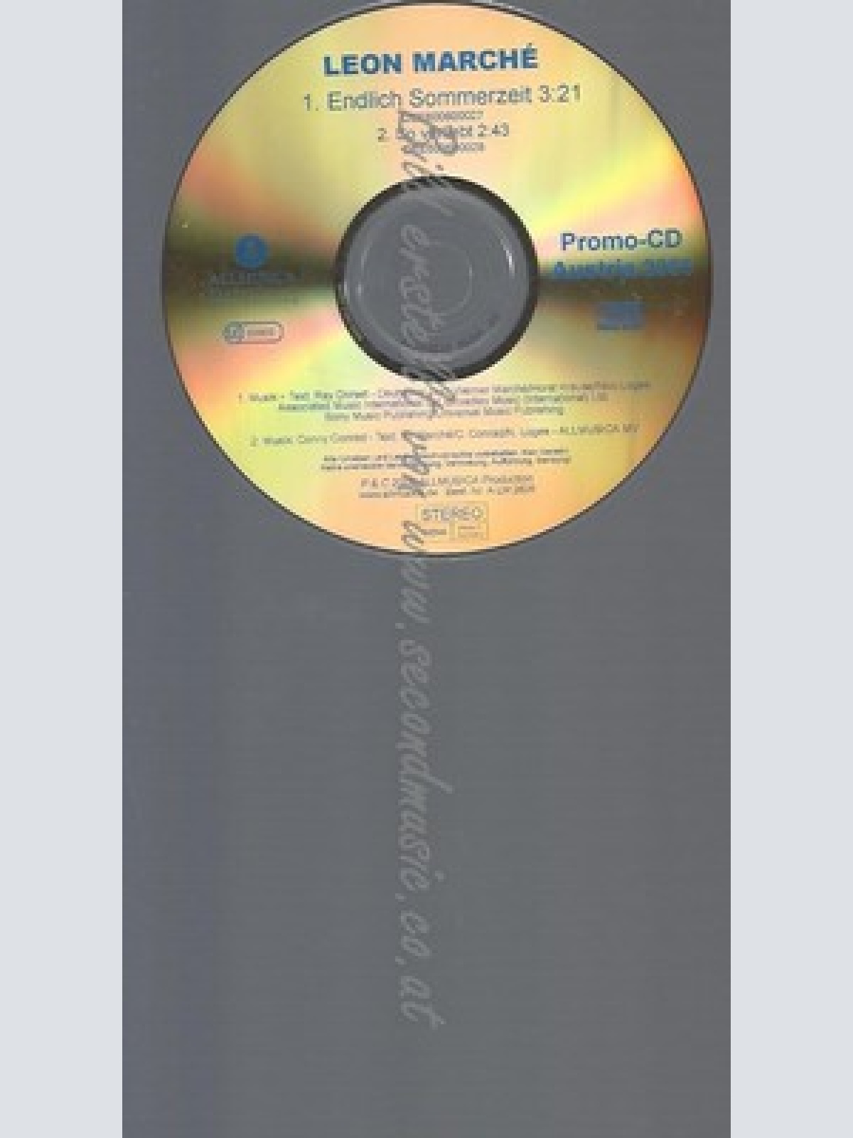 PROMO CD--LEON MARCHE--ENDLICH SOMMERZEIT--2TR
