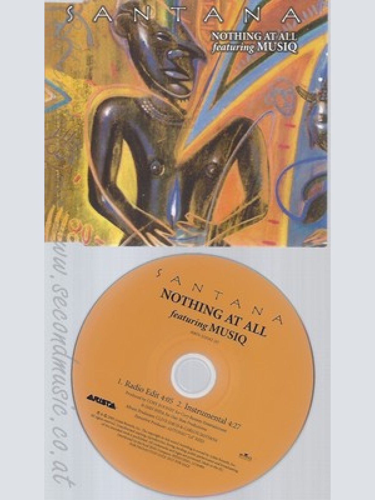 Maxi CD--SANTANA FEATURING MUSIQ -- NOTHING AT ALL
