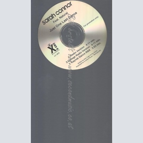 PROMO CD--SARAH CONNOR--JUST ONE LAST DANCE--3TR