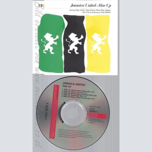 MAXI CD--DIANA KING, SHAGGY..- JAMAICA UNITED -ZIGGY MARLEY -- -   -- RISE UP -5