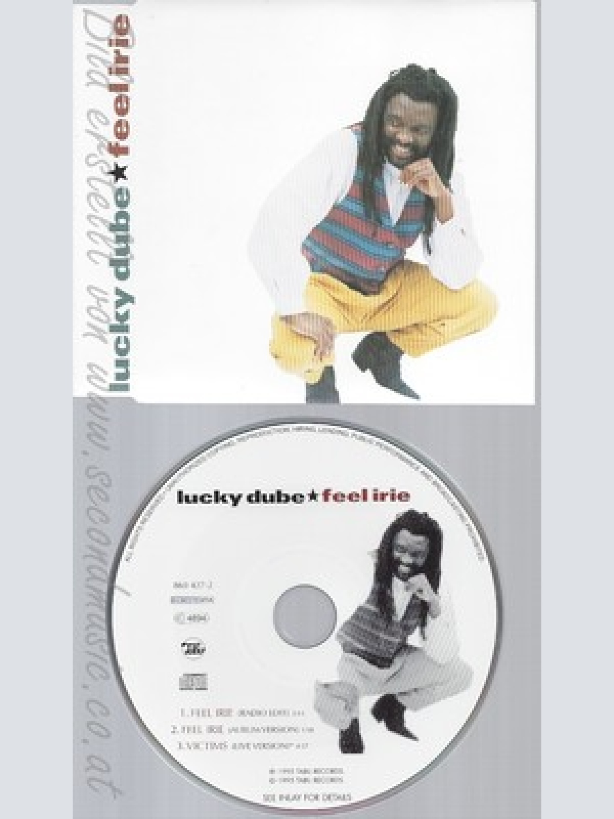 MAXI CD--LUCKY DUBE--FEEL IRIE--