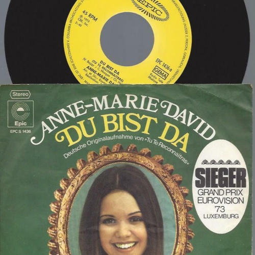 7"  Anne-Marie David – Du Bist Da