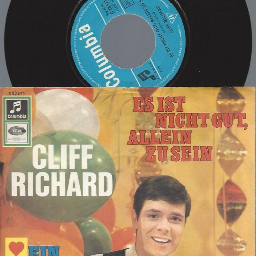 7"    Cliff Richard  Es Ist Nicht Gut, Allein Zu Sein